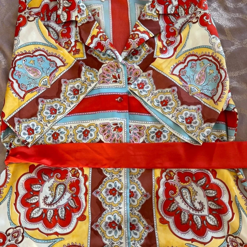Mango Baroque printed top and pants - Picture 2 of 4